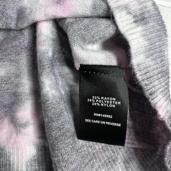 Torrid Htay Pink Tie Dye Pullover Drop Shoulder Sweater Size 0 - Picture 9 of 10